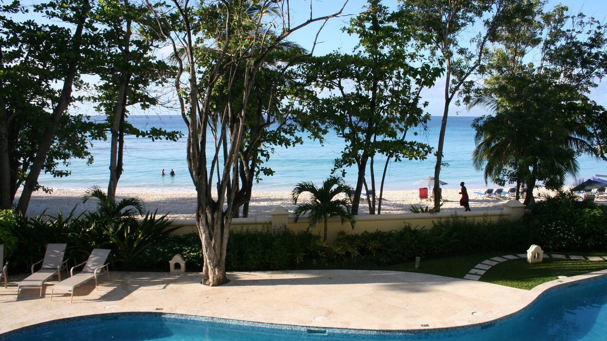 St. Lawrence Gap Condo | Sapphire Beach - Luxury beach side split level self catering apartment