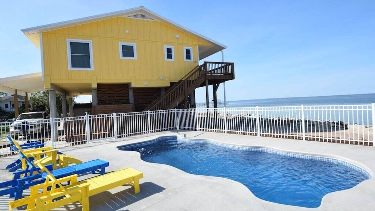 St. George Island House | Save 15% on Fall Bookings! Water front and side! Pool, Hot Tub, Dock, Game room