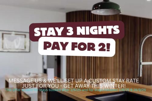 Stieglitz House | Scandi at Stieglitz Sleeps 6 Modern & Stylish