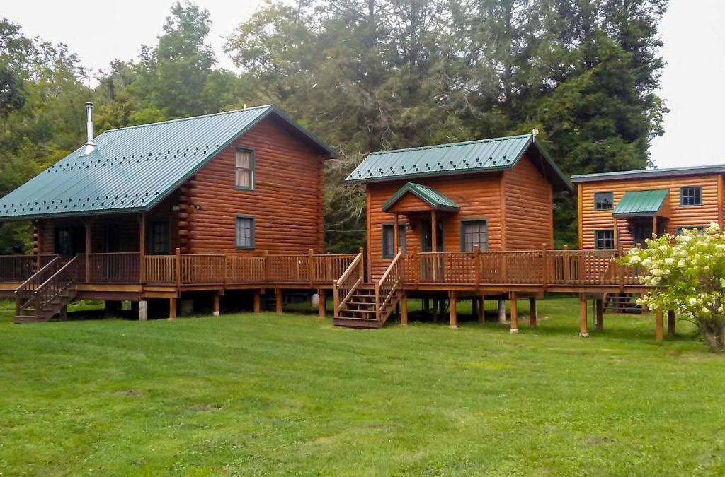 Titusville House | Scenic Log Cabin with Fire Pit and Stocked Creek!