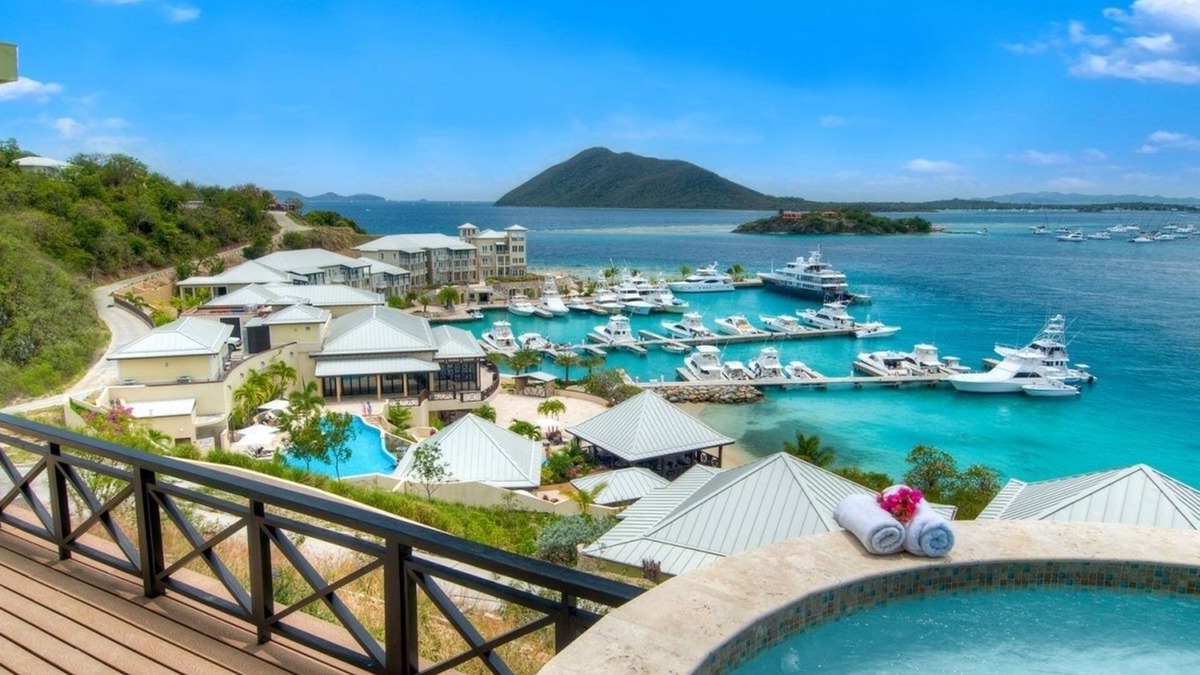 Scrub Island Apartment | Scenic Ocean Haven Beside Marina, Calm Harbor and Island Dock Walks