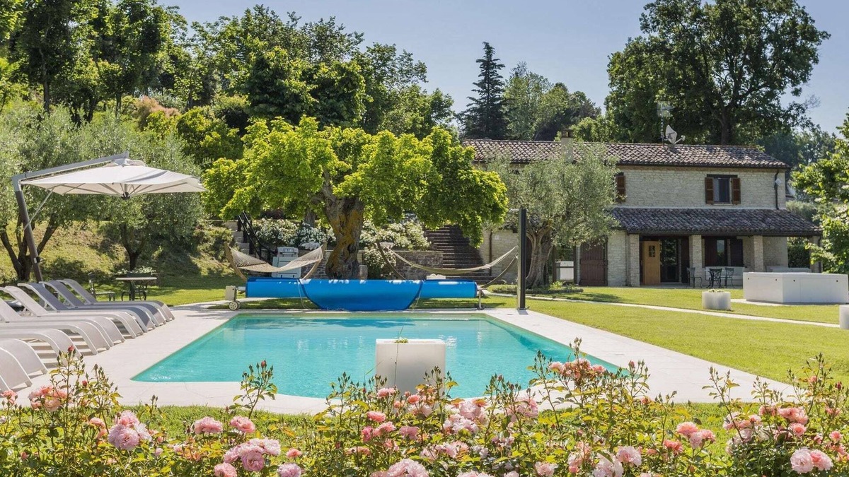 SantʼIppolito Villa | Scenic villa with heated pool