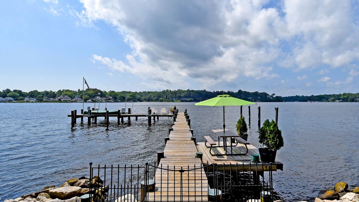 Cape St. John House | Scenic Waterfront Getaway with Private Pool and Dock Minutes from Annapolis
