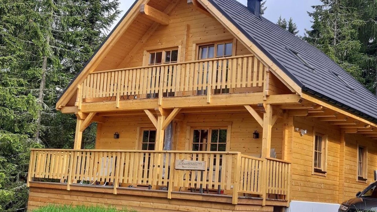 Albeck House | Schwabenhütte - Ferienhaus, Dusche und Bad, WC, Waldseitig