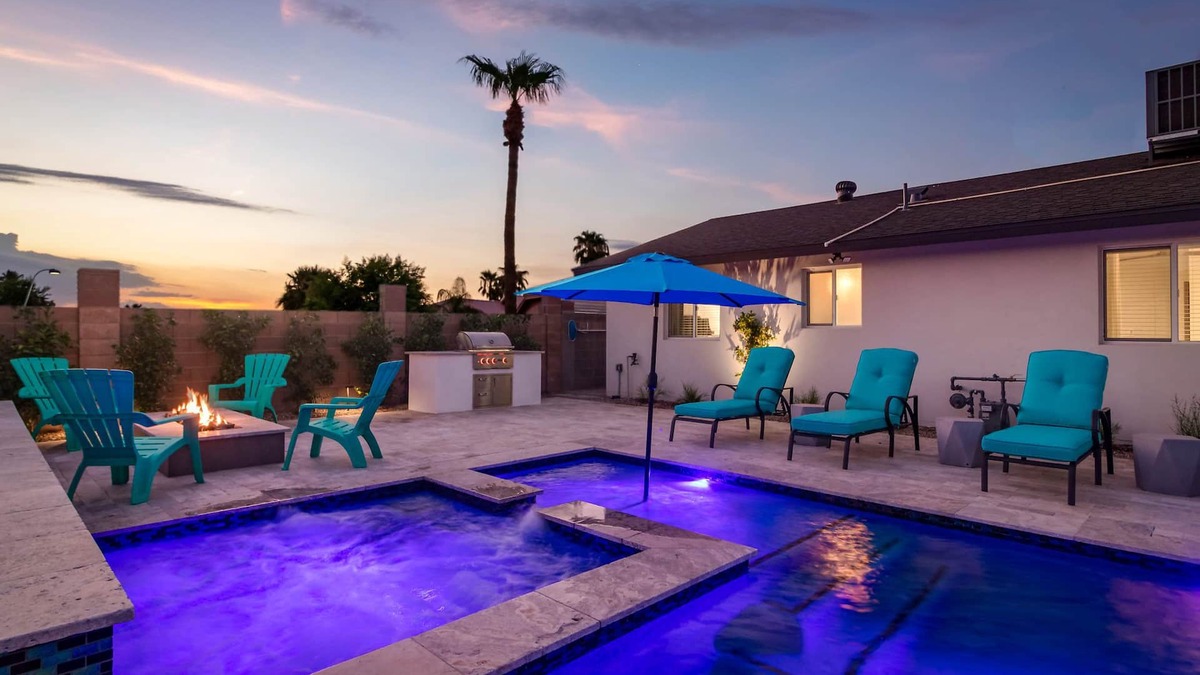 Cox Heights House | Scottsdale Oasis w/Game Room, Pool, Hot Tub & Fire Pit–Minutes to Old Town Fun!