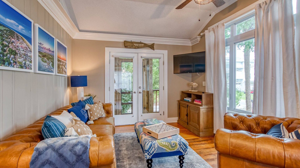 Tybee Island Cottage | Screened in Lounge Porch, Heated Pool Access