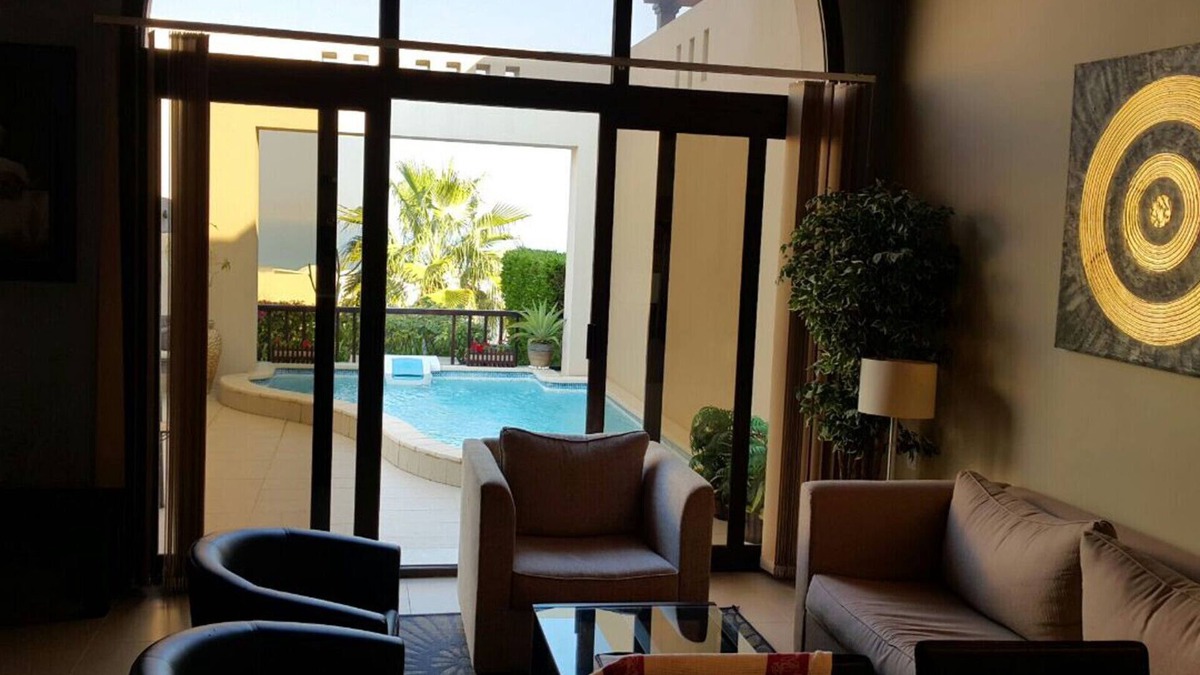 Ras Al Khaimah Villa | Sea And Beach View 2 Bedroom ,living Room With Kitchen Private Pool Villa