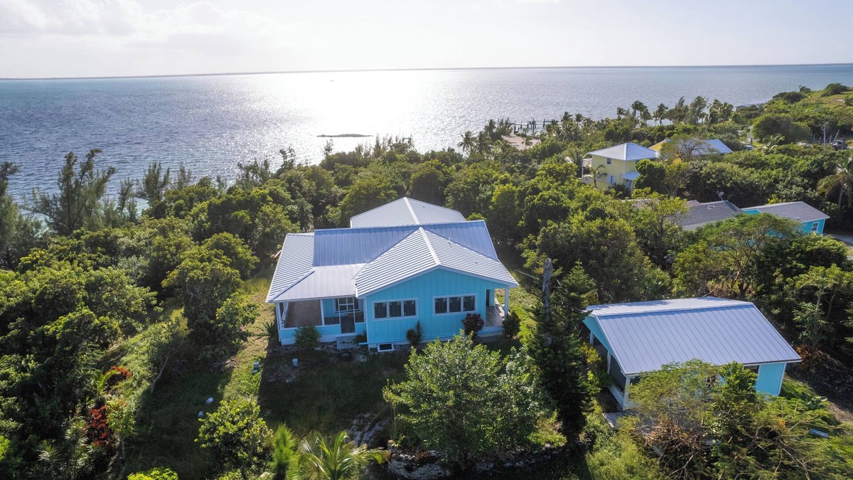 Green Turtle Cay House | Sea Bird 3/3 Overlooking the Sea of Abaco with Private Beach & dock access