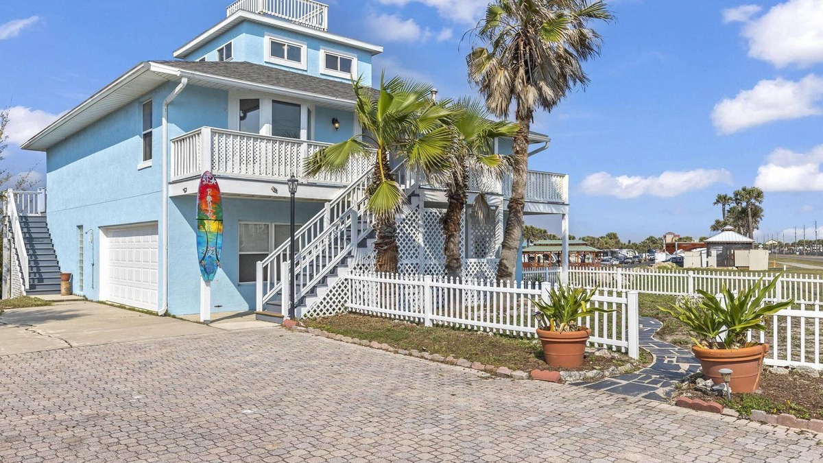 Flagler Beach House | Sea Forever Pet Friendly Sleeps 14 Large Family Home Close To The Beach With Ocean Views