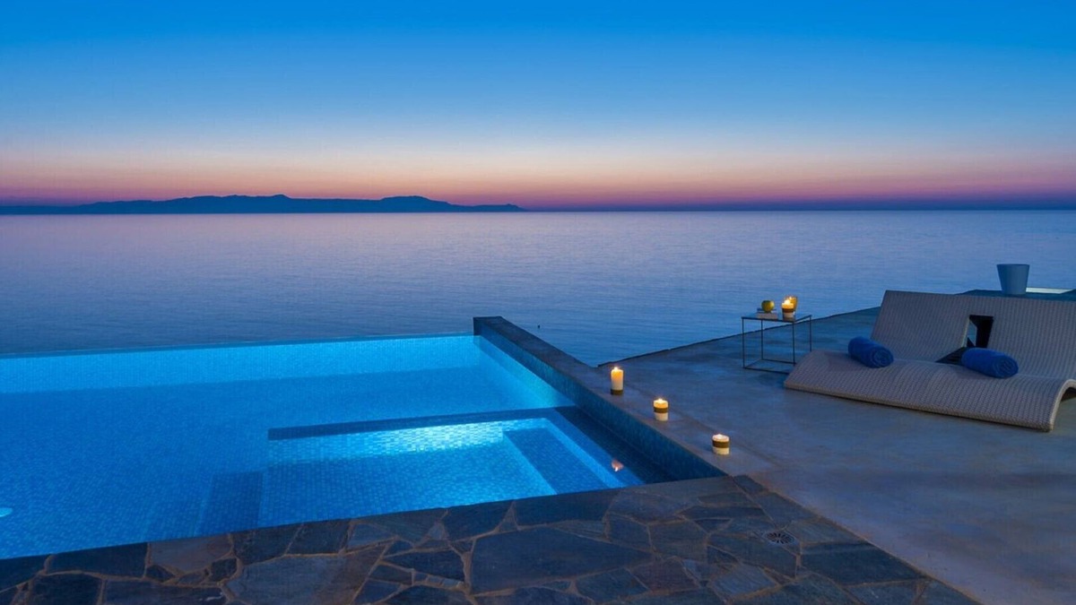 Stavros Villa | Sea front lux villa★Heated pool★Direct access to the sea★Stunning seaview