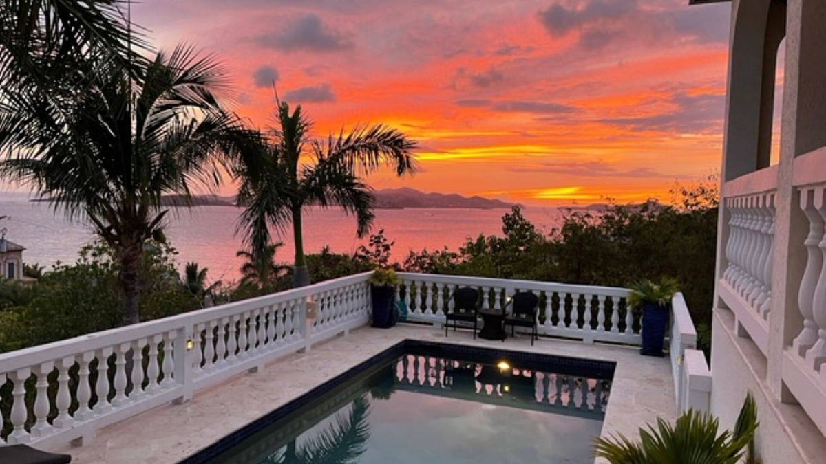 Great Cruz Bay Villa | Sea Palms 3 bed 3 1/2 bath. Private pool. 5 min. to Cruz Bay. Sunset views!
