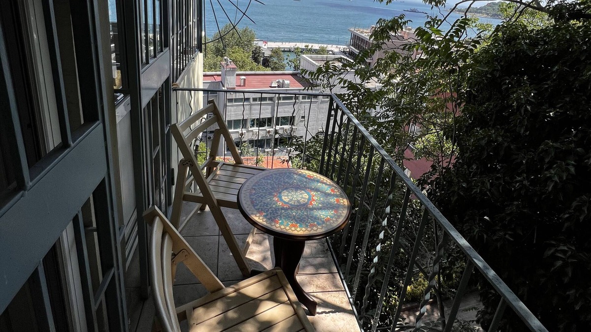 Tophane Apartment | Sea view apartment with balconies in fancy and central neighborhood of Cihangir.