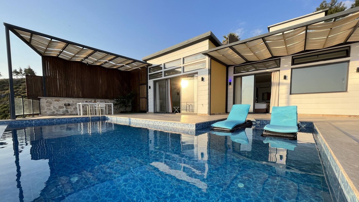 Uzumlu Villa | Sea View Villa with Pool in Kas - AWZ 114