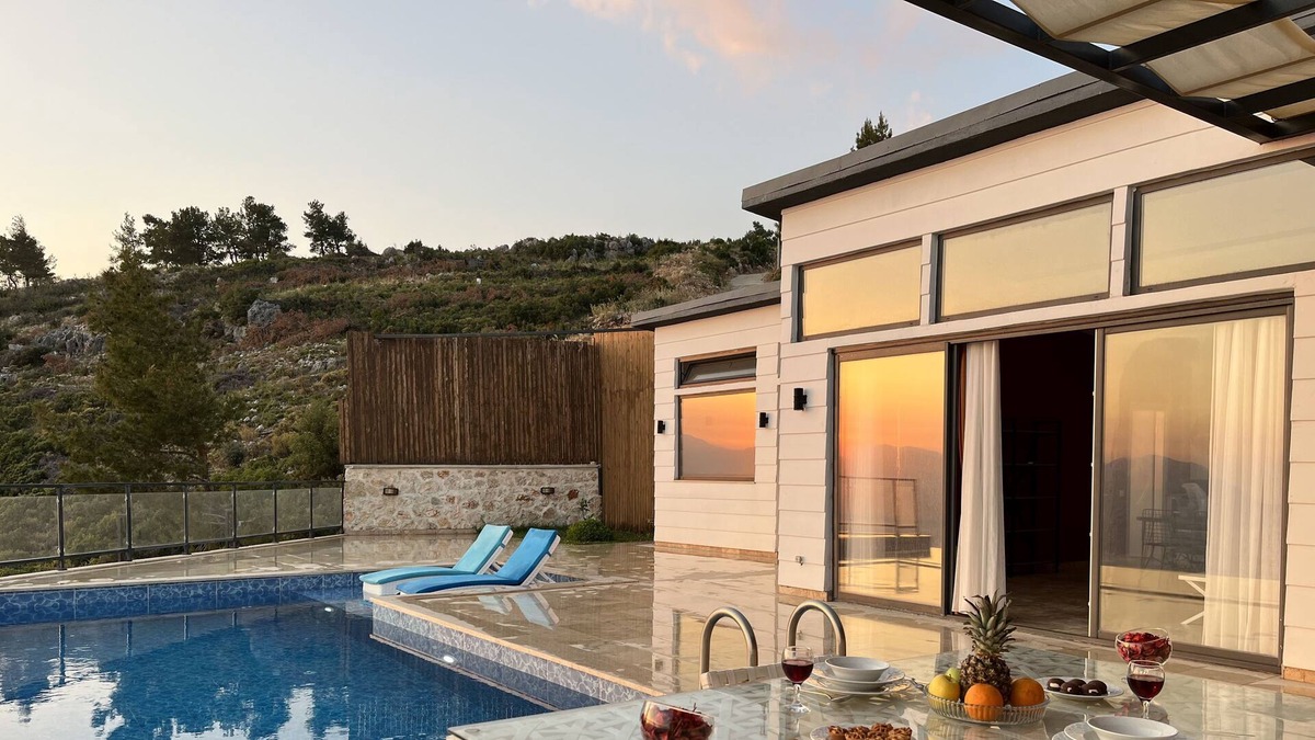 Uzumlu Villa | Sea View Villa with Pool in Kas - AWZ 119