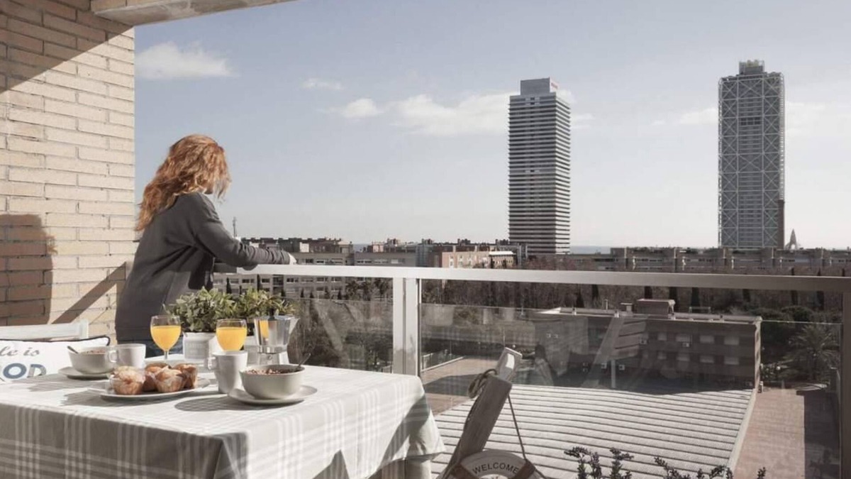 La Vila Olimpica del Poblenou Apartment | Sea view with terrace and communal swimming pool