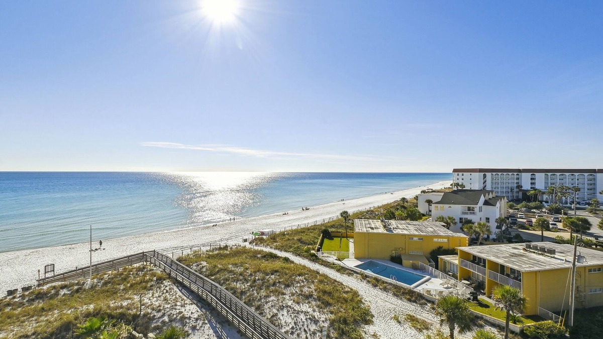 Fort Walton Beach Condo | Seacrest 701AB is a 3 BR Gulf front on Okaloosa Island by RedAwning