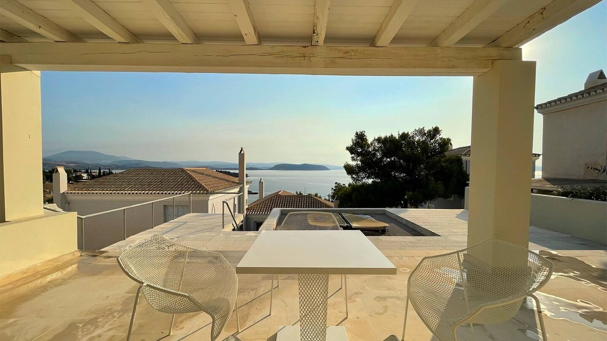 Porto Heli House | Seafront architectural villa in exclusive Aghios Emilianos. Incredible views!