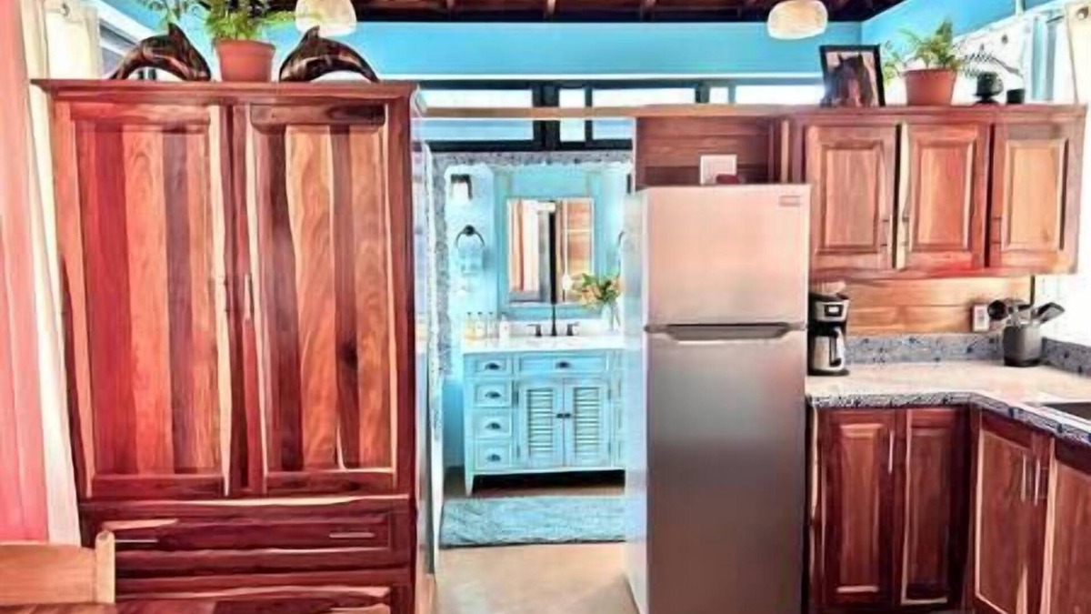 Sarteneja Apartment | Seafront tropical luxury private Casita w/pool Iguana Beach House Belize