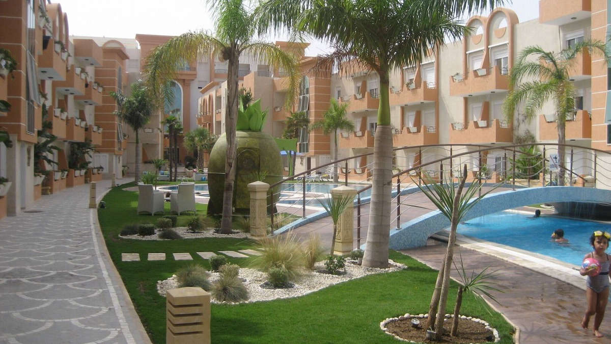Port El Kantaoui Apartment | Seaside (200m to beach), bright, spacious ground floor apartment, Les Dunes S+2