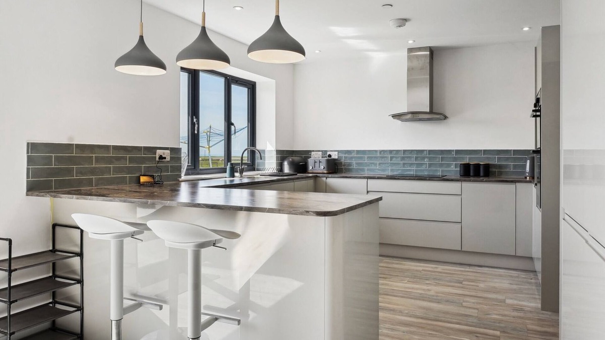 Borth House | Seaside new build holiday home. Beautiful modern family home next to beach