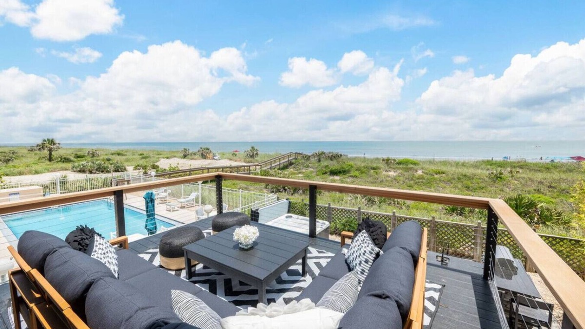 Vilano Beach House | Seaside Rose-Ocean Front, Private Pool, Ht Tub, Slps 28