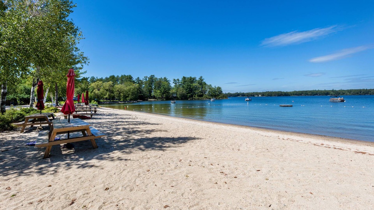 Raymond House | Sebago Lake Retreat, Large Sand Beach on Jordan Bay - Boat Mooring Available