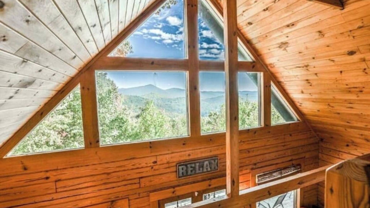 Clayton Cabin | Secluded A-Frame Cabin-Hot Tub-Views-3 mi to town!
