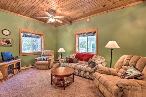 Bear Lake House | Secluded Bear Lake Getaway with Fire Pit and Porch!
