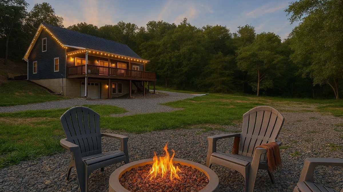Strasburg Cabin | Secluded Cabin Escape Hot Tub & Games 13 Acres
