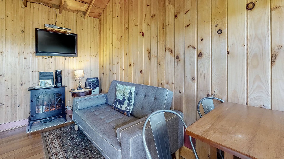 Thornton Cabin | Secluded cabin with WiFi, kitchenette, pool, tennis & firepit