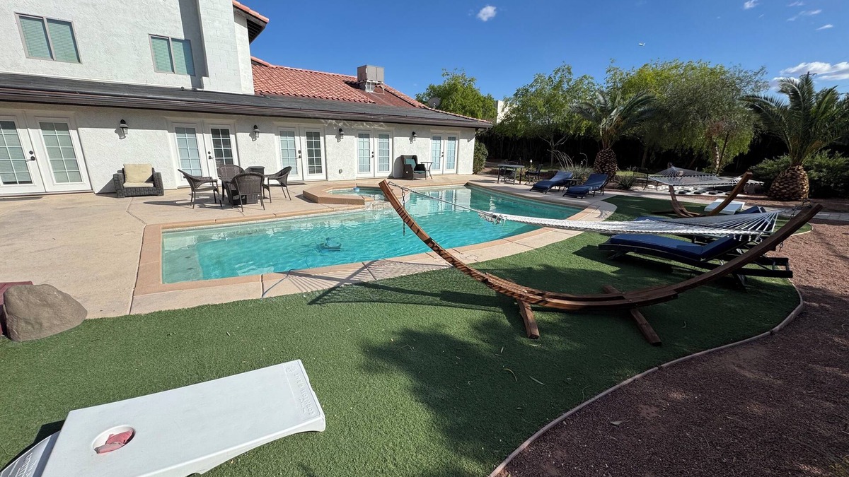 Enterprise House | Secluded Entertainers Dream Compound Near the Strip with Pool