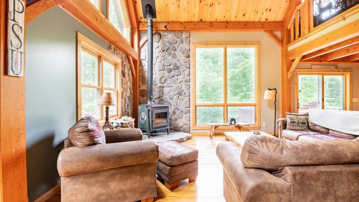 Frenchville Cabin | Secluded, fun, family-friendly, riverfront cabin surrounded by nature.