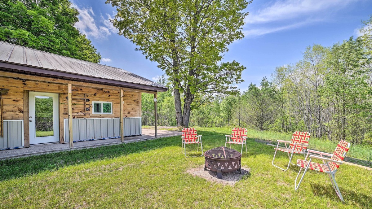 Grayling Cabin | Secluded Getaway Near ORV, Equestrian Trails!