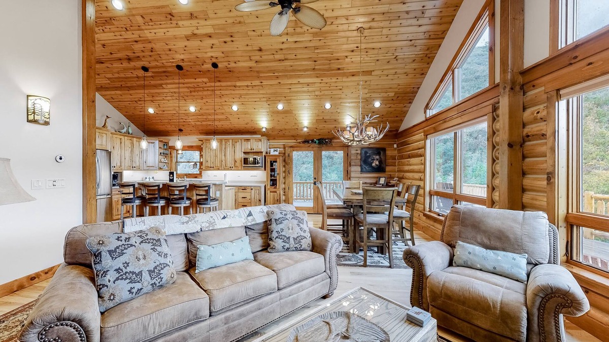 Turtle Lake House | Secluded home with amazing mountain & lake views, deck, fireplace, & WiFi
