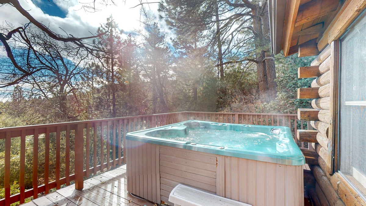 Pine Cove Cabin | Secluded mtn-view cabin with deck,hot tub, grill, wood stove - dog-friendly