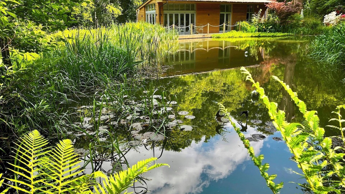 New Forest District Ski Chalet | Secluded, New Forest Riverside Lodge