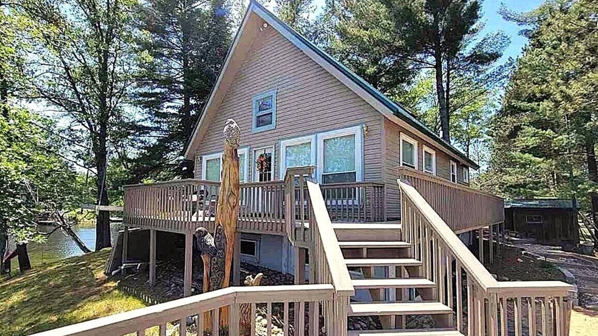 West Branch House | Secluded Peninsula with Panoramic Views on Lake Ogemaw!