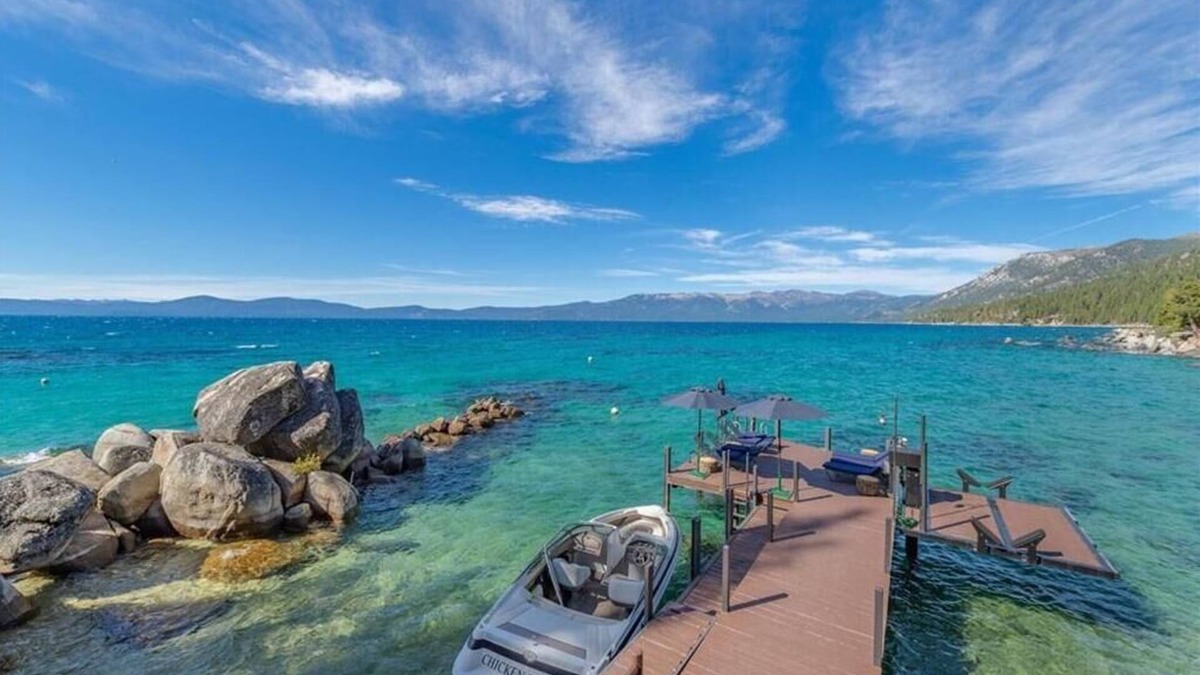 Incline Village House | Secluded Lakefront Estate in Secret Harbor is a Luxurious Beachfront Compound