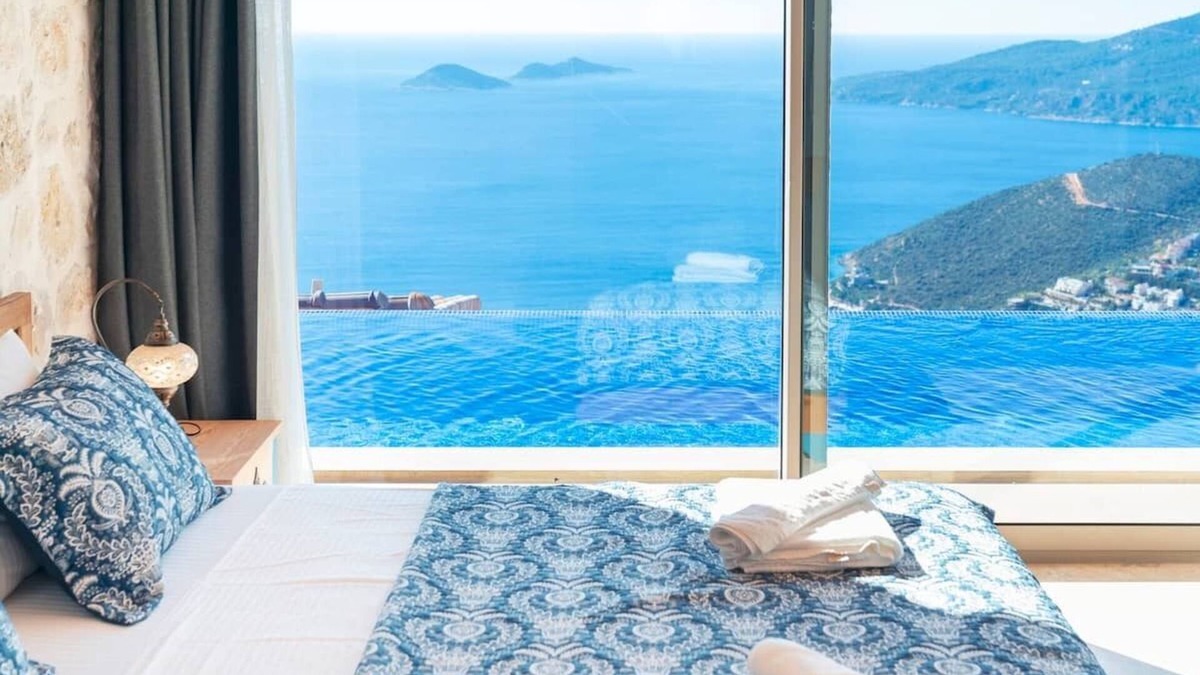 Demre House | Sedir ev with outside pool & heating indoor pool