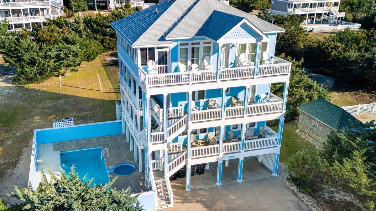 Wind Over Waves House | Semi-Soundfront: Pool, Hot Tub, Game Room, Elevator, Boat Ramp, Linens Included
