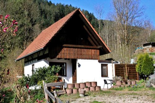 Hornberg Apartment | Seperates Ferienhaus Bachhäusle auf dem Hasenhof mit eigener Terrasse mit Grill, Kachelofen, WLAN