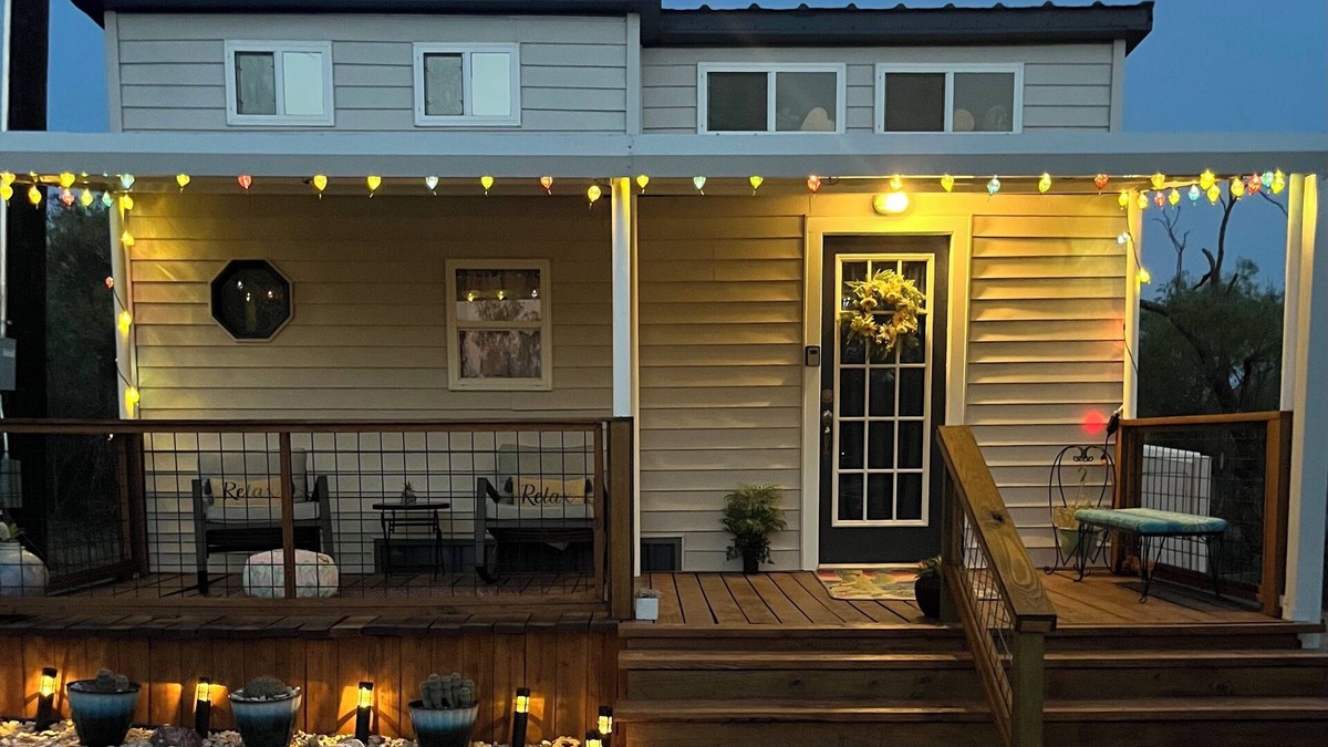 Sweetwater House | “SERENDIPITY” a boho inspired tiny home on wheels in country setting