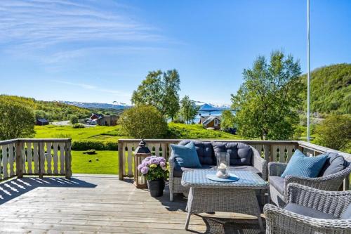 Tverlandet House | Serene Countryside Holiday Home with Fjord Views and blooming Gardens
