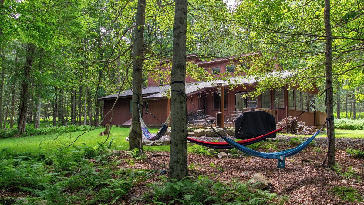 Gouldsboro Cabin | Serene Escape in the Pocono Mountains - Lake, Beach, Outdoor and Indoor Pools!
