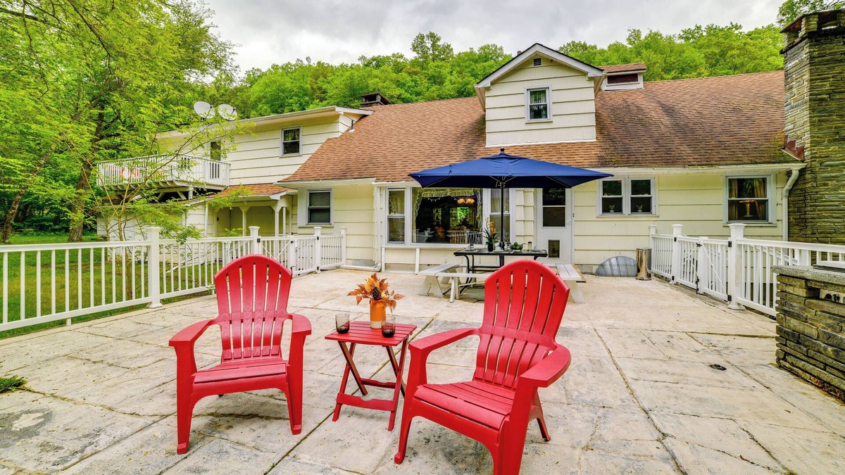 Roscoe Apartment | Serene Home w/On-Site Brook in Callicoon Center