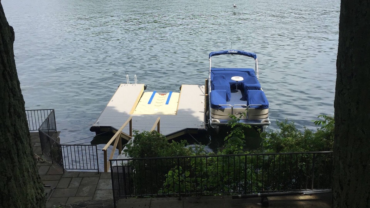 New Fairfield House | Serene island retreat with a private dock on Candlewood lake