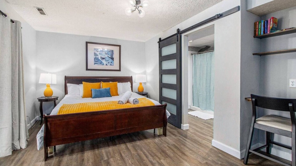 South Gull Lake House | Serene King Suite on Gull Lake