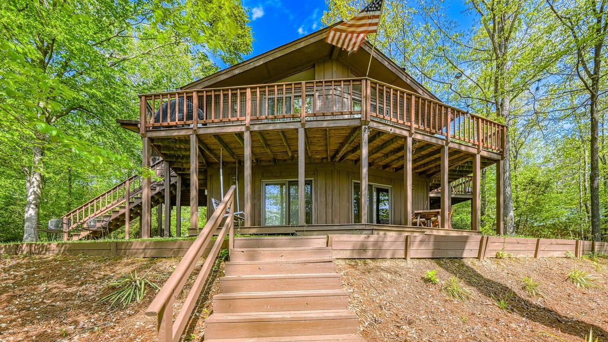 Mineral House | Serene lakefront home with free WiFi, private dock, game room, & central AC