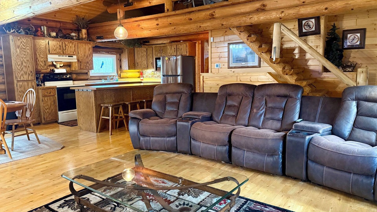 Webster Cabin | Serene Log Cabin in the Northwoods! 80 private acres! New 2025 renovations!