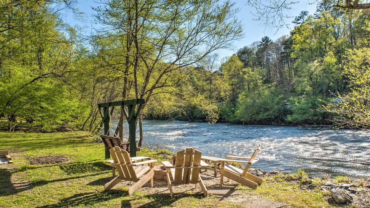 Ellijay Cabin | Serene Riverfront Escape in Ellijay, Georgia!